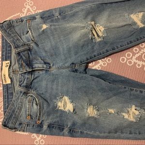Garage ripped skinny jeans